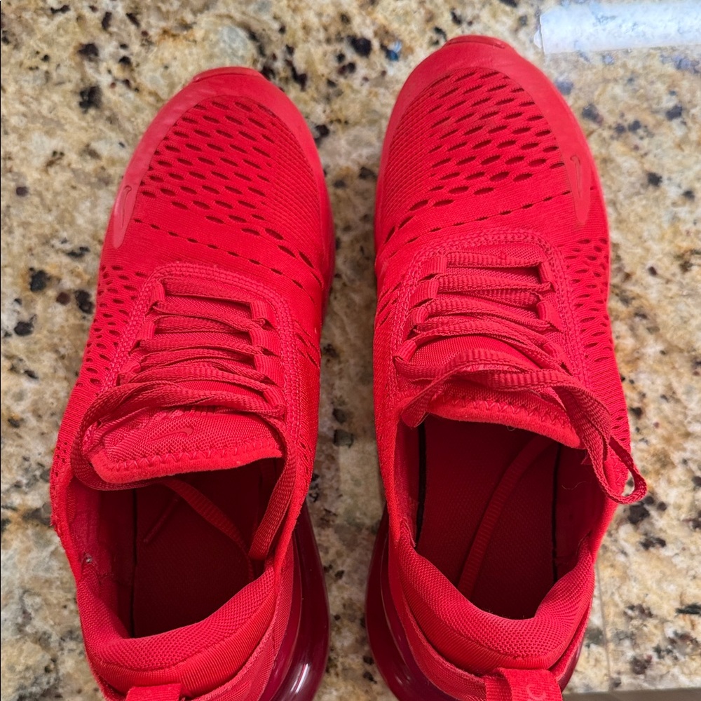 Nike Kids Air270 Breathable Red Sneaker - Picture 4 of 6